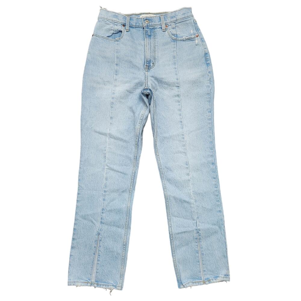 Abercrombie & Fitch The '90s Straight Ultra High Rise Curve Love Jeans Size28/6S